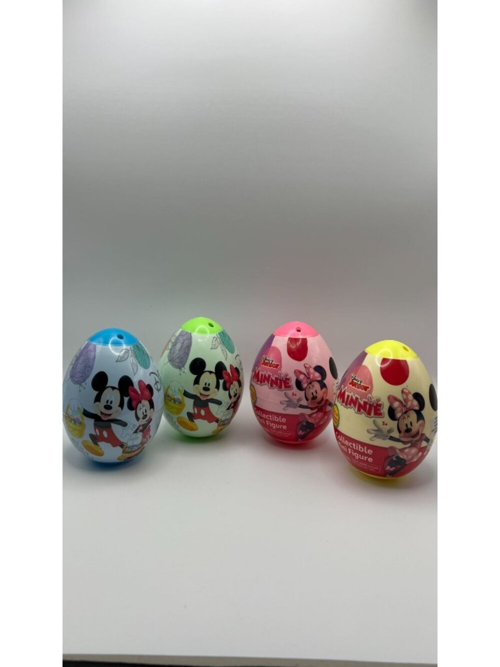 Disney Junior Mickey & Minnie Collectible Surprise Eggs With Bonus Stickers 4-Pa